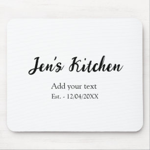 Tapis De Souris Cuisine ajouter nom année ajouter votre texte nom
