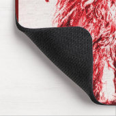 Tapis De Souris CUISINE AVEC ROSE, Rouge et Blanc (Coin)