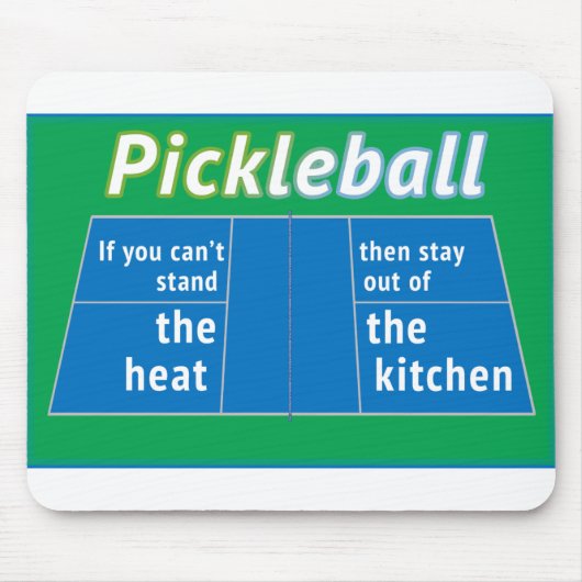 Tapis De Souris Cuisine chauffante Pickleball (Devant)
