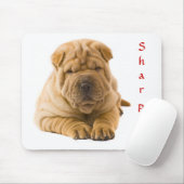 Tapis De Souris Cuisine chinoise Shar Pei Puppy Mousepad (Avec souris)