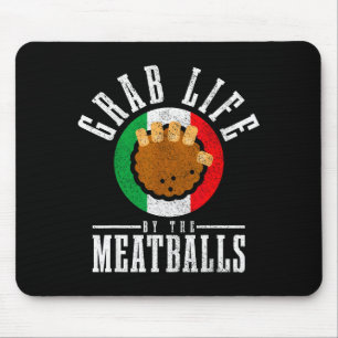 Tapis De Souris Cuisinier Italien Saisir La Vie Par La Viande Drôl