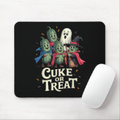 Tapis De Souris Cuke Ou Treat - Drôle Costume De Cuber Halloween (Avec souris)