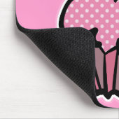 Tapis De Souris cupcake à pois rose (Coin)