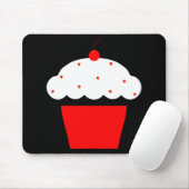 Tapis De Souris cupcake de cerise (Avec souris)