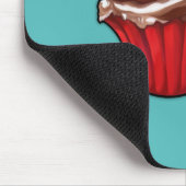 Tapis De Souris Cupcake rouge turquoise Mousepad (Coin)