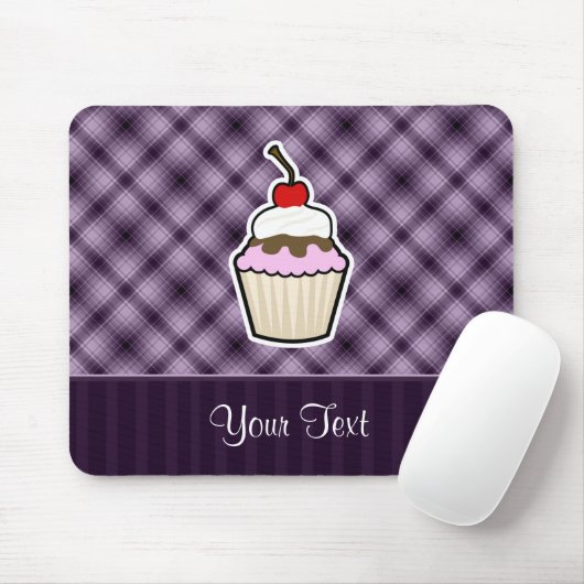 Tapis De Souris Cupcake violet (Avec souris)