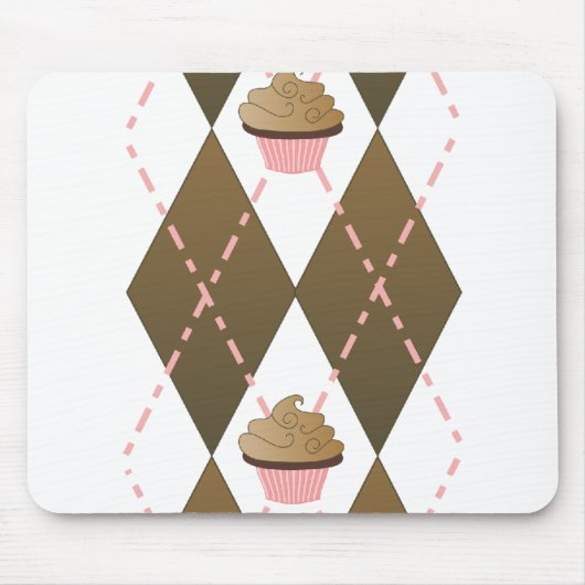 Tapis De Souris Cupcakes et Jacquard (Devant)