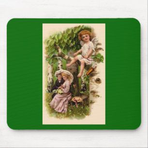 Tapis De Souris Cupid & Couple Vintage Valentine's Mousepad
