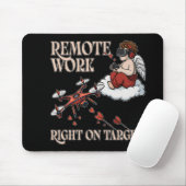 Tapis De Souris Cupid Remote Work, Valentine's Day (Avec souris)
