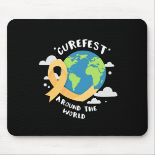 Tapis De Souris CureFest dans le monde entier Soutien contre le ca