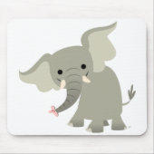 Tapis De Souris Curieux Eléphant Cartoon Mousepad (Devant)