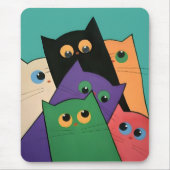 Tapis De Souris Curious Cats (Devant)