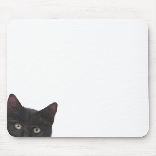 Tapis De Souris Curious Kitty peinture numérique (Devant)