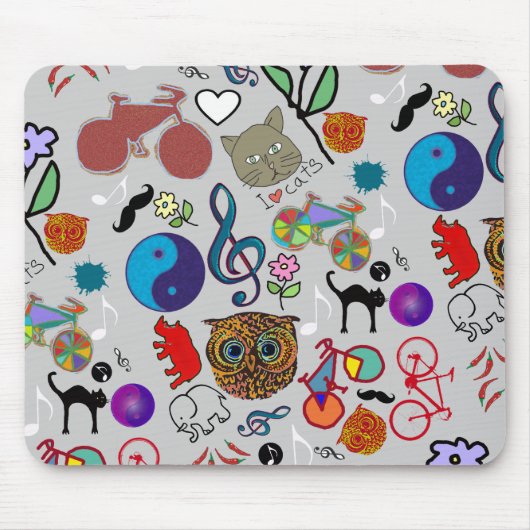 Tapis De Souris curly color (Devant)