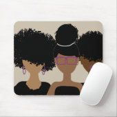 Tapis De Souris Curly Girl Trio Mousepad (Avec souris)