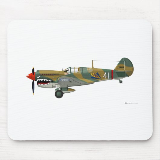 Tapis De Souris Curtiss P-40 Warhawk (Devant)