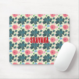 Tapis De Souris Cusom motif floral aquarelle cadeau