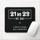 Tapis De Souris Custom 21st Birthday Cadeau 21 en 23 Est 2002<br><div class="desc">Custom 21st Birthday Celebration 21 in 23 Est 2002 Cadeaux d'anniversaire!</div>