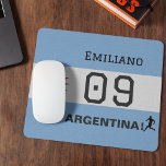 Tapis De Souris Custom Albiceleste Sun Flag Athlete Graphic<br><div class="desc">Bring the championship spirit of the Albiceleste to your workspace with this vibrant national flag-themed surface. Featuring the iconic blue and white stripes and the golden Sun of May, this desk essential is crafted for fans who take their national pride as seriously as their performance. Whether you are gaming or...</div>