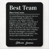 Tapis De Souris Custom Best Team Definition Employee Appreciation (Devant)