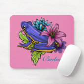 Tapis De Souris Custom Blue Frog  (Avec souris)
