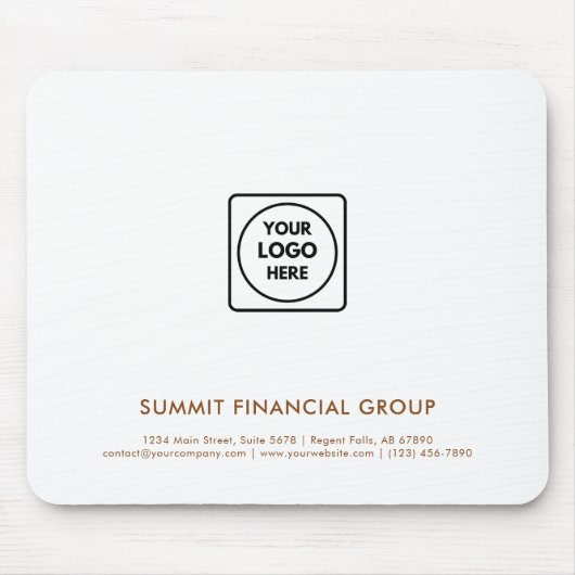 Tapis De Souris Custom Company Logo Business mouse pad (Devant)