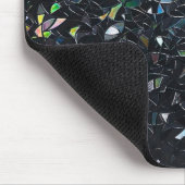 Tapis De Souris Custom Iridescent Abstract Stained Glass Pattern (Coin)