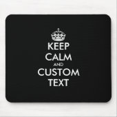 Tapis De Souris Custom keep calm and carry on mouse pad gift (Devant)