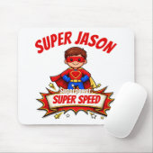 Tapis De Souris Custom Kids Superhero Name & Superpower (Avec souris)