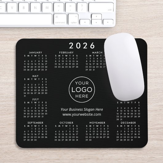 Tapis De Souris Custom Logo Promotional Business 2026 Calendar