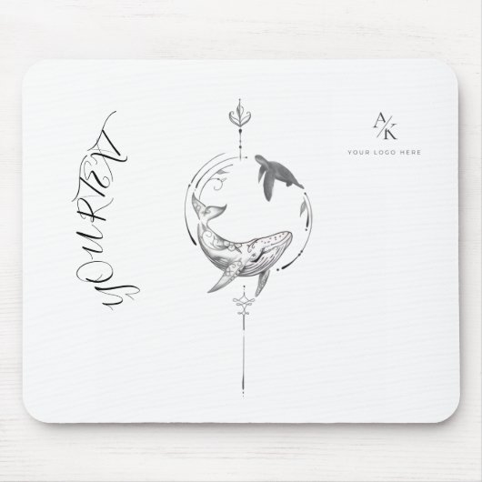 Tapis De Souris Custom Name Aesthetic Artwork (Devant)