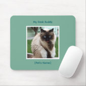 Tapis De Souris Custom Pet Photo & Name Mousepad | Desk Buddy (Avec souris)