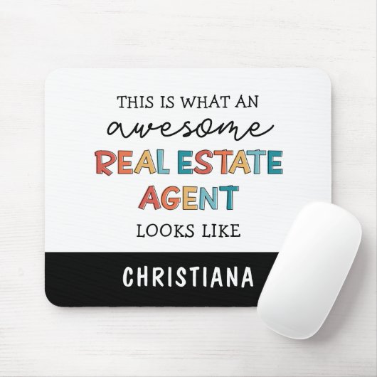 Tapis De Souris Custom Real Estate Agent Funny Awesome Realtor (Avec souris)