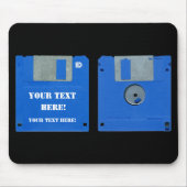 Tapis De Souris Custom Retro Computer Floppy Disk 3.5 Mousepad (Devant)