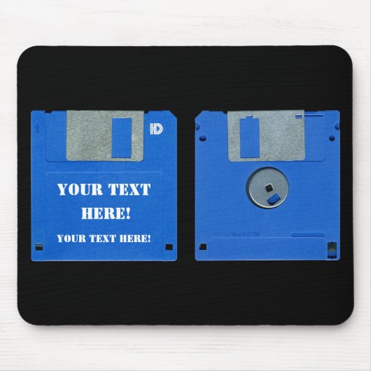 Tapis De Souris Custom Retro Computer Floppy Disk 3.5 Mousepad (Devant)
