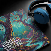 Tapis De Souris Custom Text Enchanted Jungle Monkeys Vibrant