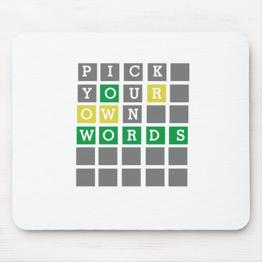 Tapis De Souris Custom Wordle Mouse Pad (Devant)