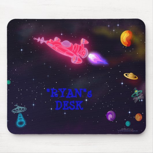 Tapis De Souris "customise-moi !" Espace extérieur (Devant)