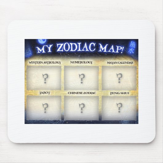 Tapis De Souris Customisez ce mousepad chez ZodiacMap.com (Devant)