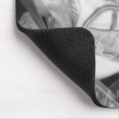 Tapis De Souris Customisez votre photo noir blanc (Coin)