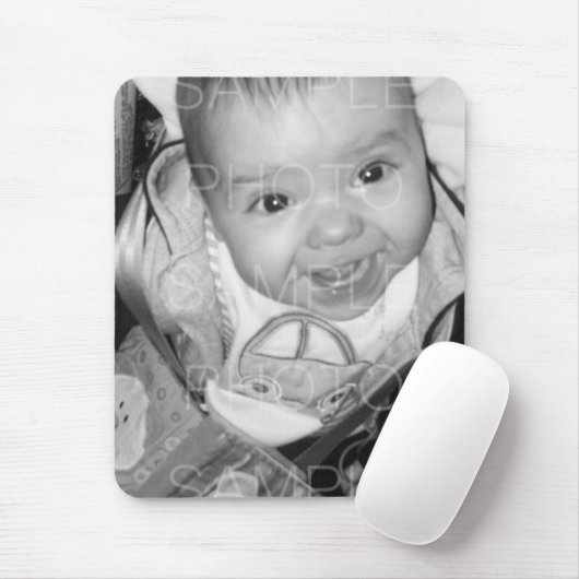 Tapis De Souris Customisez votre photo noir blanc (Avec souris)