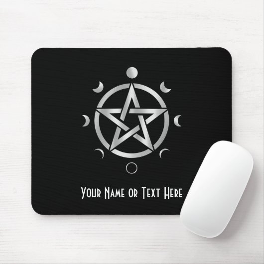 Tapis De Souris Customizable Pentacle Moon Phase Mouse Pad (Avec souris)