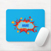 Tapis De Souris Customizable personalized comic explosion (Avec souris)