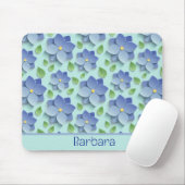 Tapis De Souris Customized 3 D Flowers In Blue (Avec souris)