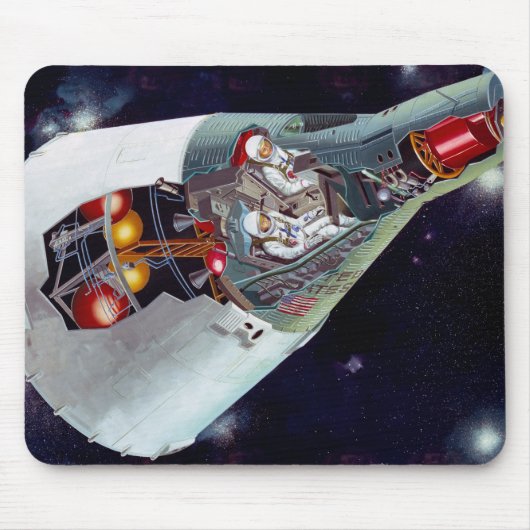 Tapis De Souris Cutaway Un Appareil Spacecraft Gemini À Deux Perso (Devant)