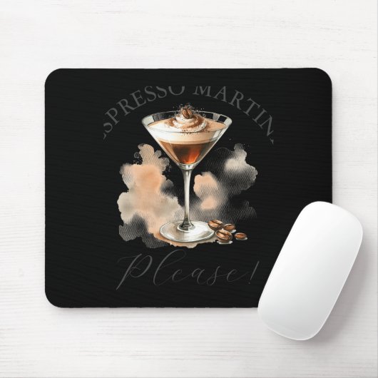 Tapis De Souris Cute And Funny Espresso Martini (Avec souris)