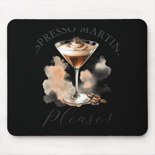 Tapis De Souris Cute And Funny Espresso Martini (Devant)