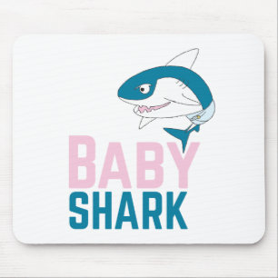 Tapis De Souris Cute Animal Art Animal Bébé Requins Animal Art