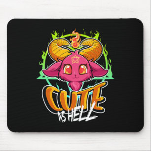 Tapis De Souris Cute As Halloween Kawaii Phomet Funny Satan G