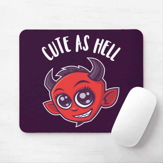 Tapis De Souris Cute as Hell Devil (Avec souris)